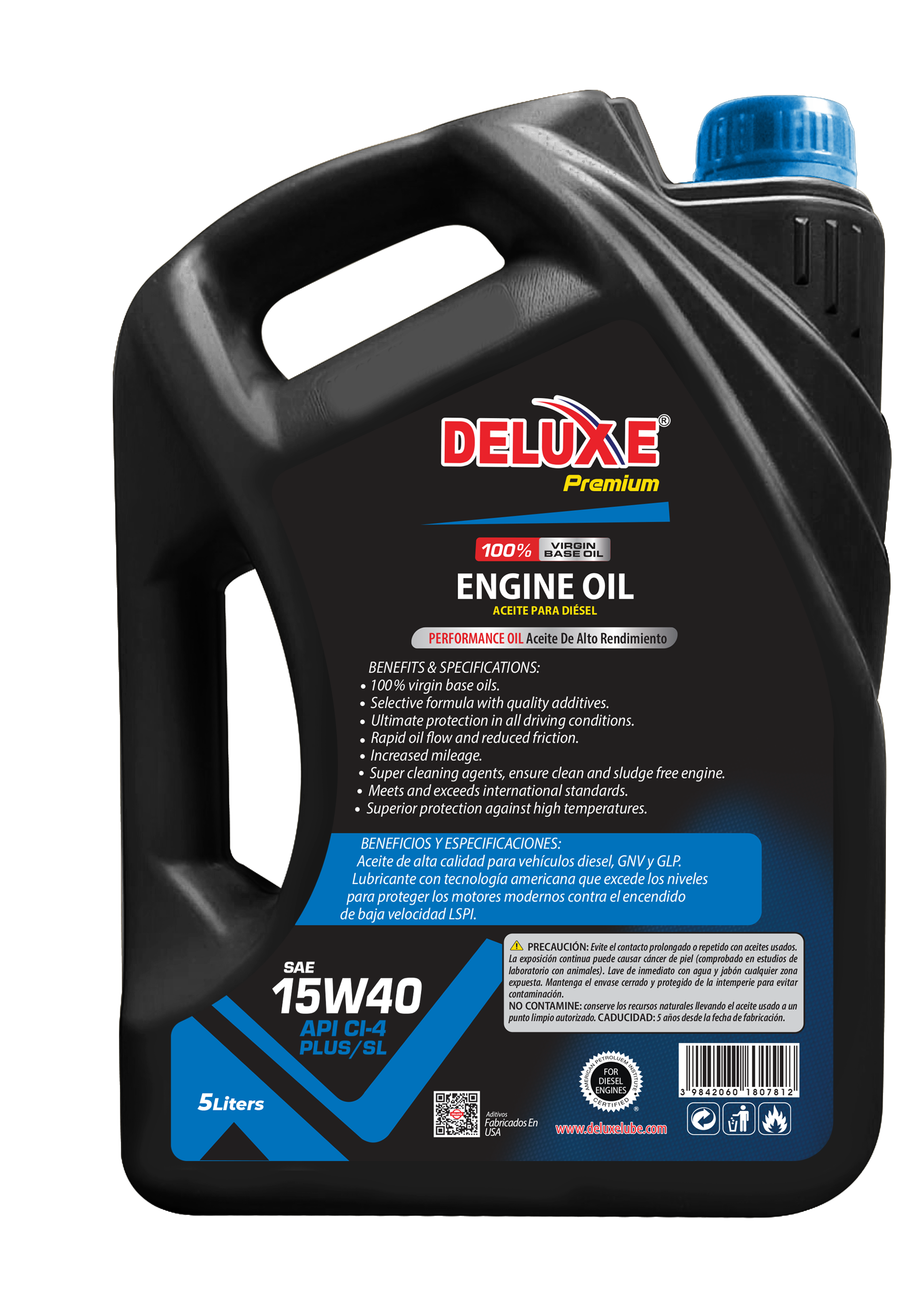 SAE 15W40 API CI-4 PLUS/SL 3.46L rear thumbnail